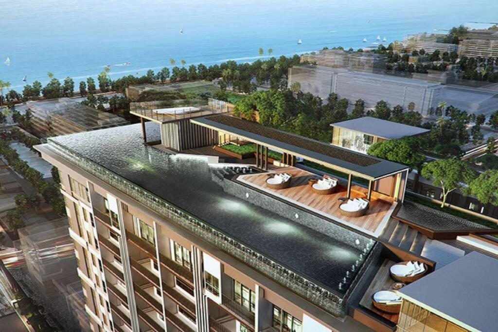 The Base Condo Center Of Pattaya Rooftop Swimming Pool Екстериор снимка